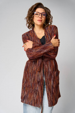 Кардиган Anastasia 1278 бордо - фото 4