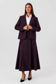 Блуза, жакет, юбка Ларс Стиль 1135/1 темно-фиолетовый - фото 2