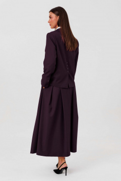 Блуза, жакет, юбка Ларс Стиль 1135/1 темно-фиолетовый - фото 5