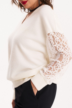 Джемпер Almirastyle 388/1 белый - фото 4