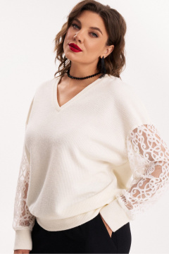 Джемпер Almirastyle 388/1 белый - фото 3