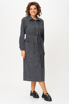 Платье VIPPRIMO 119 серый-бордо - фото 1