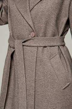 Пальто Beautiful&Free 7023 кофейный - фото 3