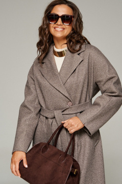 Пальто Beautiful&Free 7023 кофейный - фото 2