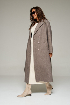 Пальто Beautiful&Free 7023 кофейный - фото 4