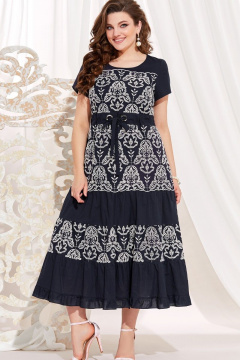 Vittoria Queen 13863 темно-синий_молоко