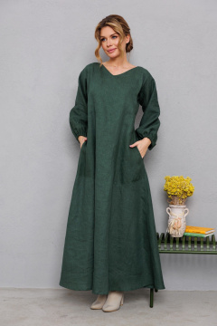 Платье АМУЛЕТ 9911 изумруд - фото 4