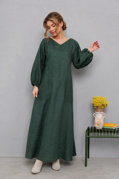 Платье АМУЛЕТ 9911 изумруд - фото 1