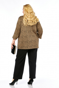 Брюки, джемпер СиБон 0372 леопард-черный - фото 4