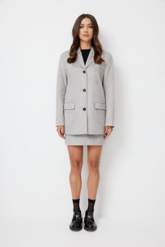 Жакет T.N.D М650/2 светло-серый - фото 1