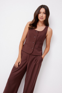 Брюки, жилет T.N.D М450 шоколад - фото 4