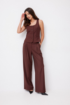 Брюки, жилет T.N.D М450 шоколад - фото 3