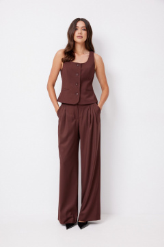 Брюки, жилет T.N.D М450 шоколад - фото 1