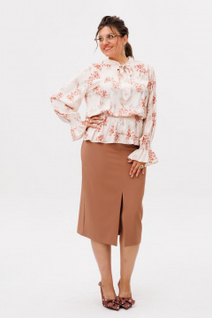 Юбка Anelli 1677 соленая_карамель - фото 1