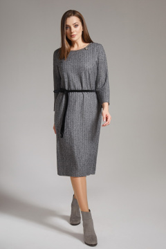 Деловое трикотажное платье на подкладке со спущенными плечами Anna Majewska 1158 - фото 3