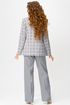 Блуза, брюки, жакет Fita 4113 бежево-серый - фото 4