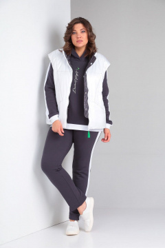 Брюки, джемпер, жилет Диомант 1917 мокрый_асфальт - фото 1