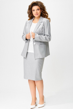 Жакет, юбка Fita 3171 серый_ледник - фото 3
