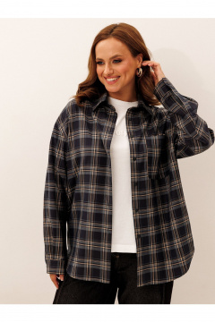 Рубашка Liona Style 951 темно-синий - фото 1