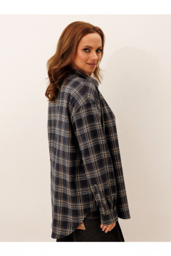 Рубашка Liona Style 951 темно-синий - фото 3