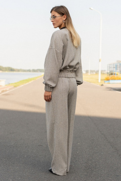 Жакет SILVERSPICE S-2531 серо-бежевый - фото 2