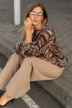 Блуза SILVERSPICE S-7525 принт зебра - фото 4