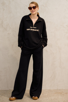 Брюки, кофта Lokka 1733 черный - фото 1