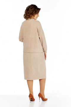 Джемпер, юбка БагираАнТа 1063 бежевый - фото 3