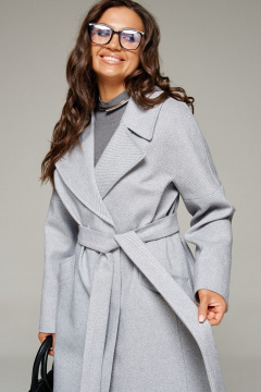 Пальто Beautiful&Free 7024 светло-серый - фото 3