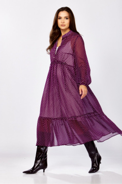 Платье MALI 425-089 лиловый_ в_ горох - фото 2