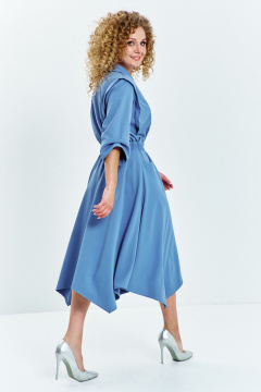 Платье Euromoda 619 голубой - фото 3