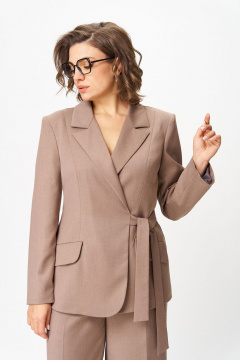 Брюки, жакет Орхидея 1612 бежевый - фото 2