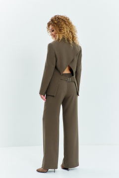 Брюки, жакет Euromoda 624 хаки - фото 2