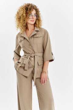 Брюки, жакет Euromoda 630 бежевый - фото 1