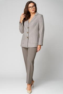 Брюки, жакет Мишель стиль 1316 оливковый - фото 2