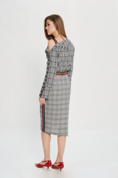 Юбка с талевыми вытачками и разрезом на заднем шве AG Green G301/8 - фото 5