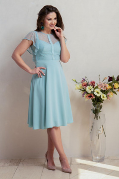 Платье нарядное из текстиля Круглогодичное Condra 4319 мятный - фото 3