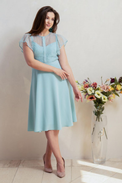 Платье нарядное из текстиля Круглогодичное Condra 4319 мятный - фото 2