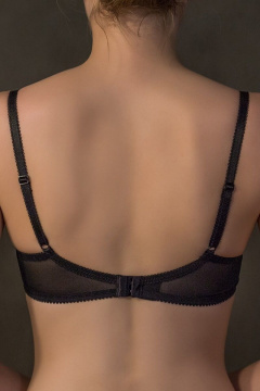 Бюстгальтер кружево, трикотаж для комфорта и повседневной носки Verally 2063-1 черный - фото 5