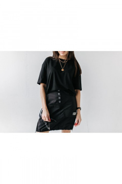 Юбка из хлопка с накладными карманами и кнопочной застежкой Диомант 1649 - фото 2