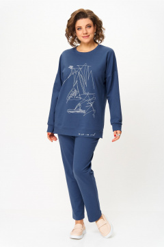 Брюки, джемпер STEFANY 2061-2 темно-синий - фото 4