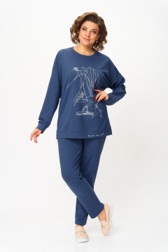 Брюки, джемпер STEFANY 2061-2 темно-синий - фото 3