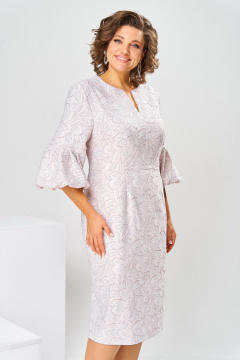 Платье Romanovich Style 1-2809 пудровый - фото 5