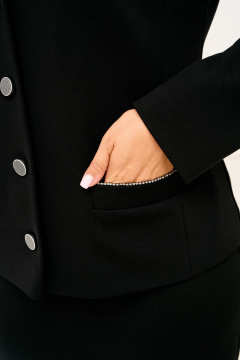 Жакет, юбка IVA 1830 черный - фото 5