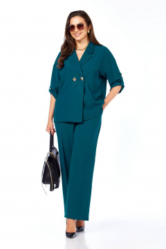 Брюки, жакет Taita plus 2519 морская_волна - фото 3