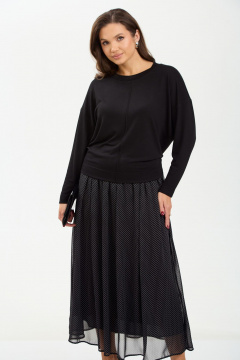 Джемпер, юбка TVIN 7880 черный - фото 5