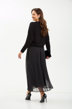 Джемпер, юбка TVIN 7880 черный - фото 4