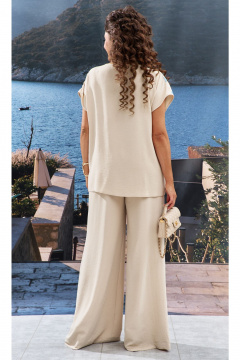 Блуза, брюки Vittoria Queen 24793  песочный_мультиколор - фото 3