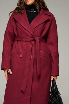 Пальто Beautiful&Free 7025 винный - фото 2