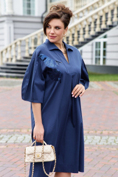 Платье Vittoria Queen 25373 темно-синий - фото 4